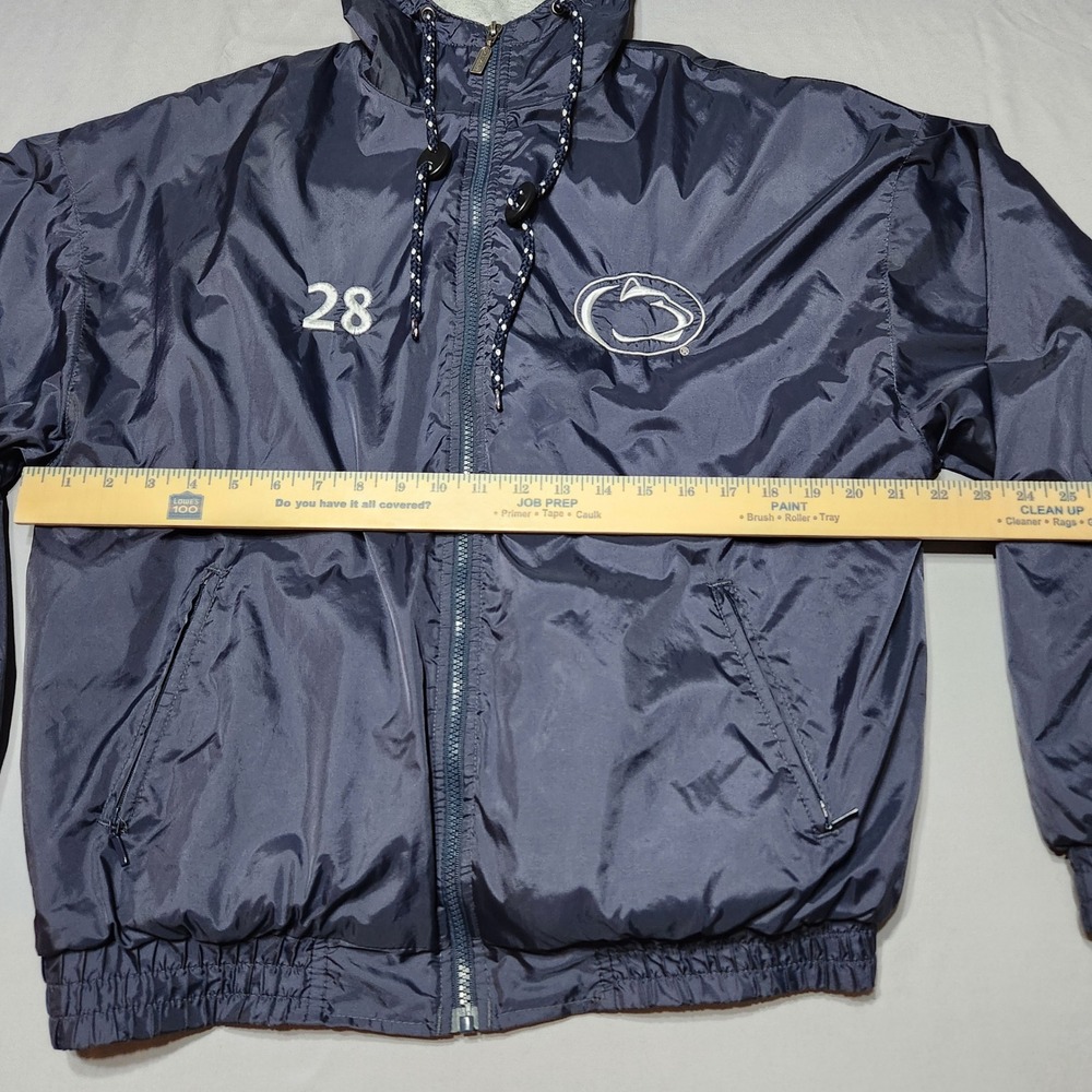 Penn State Club Field Hockey Full Zip Windbreaker Jacket Navy Blue Mens XL - Picture 6 of 10